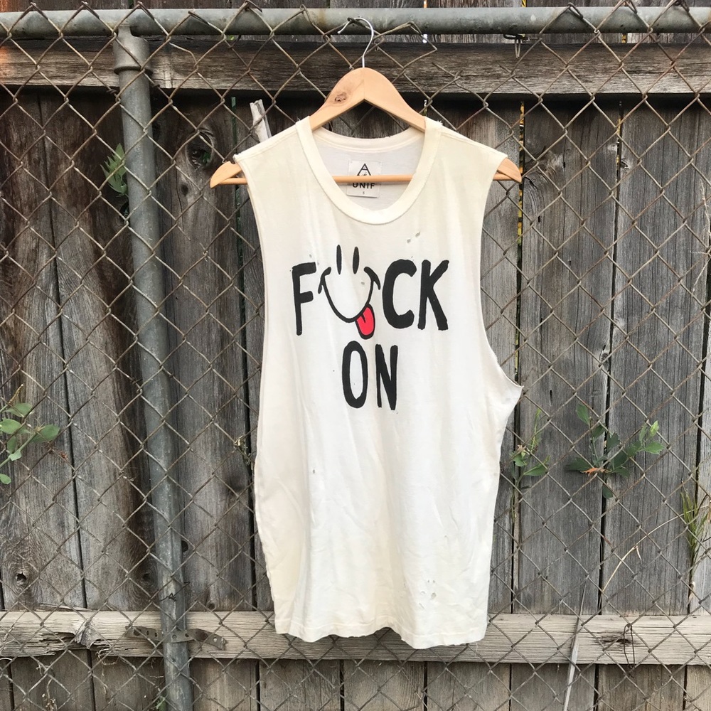 UNIF F😋CK ON Muscle Tee
